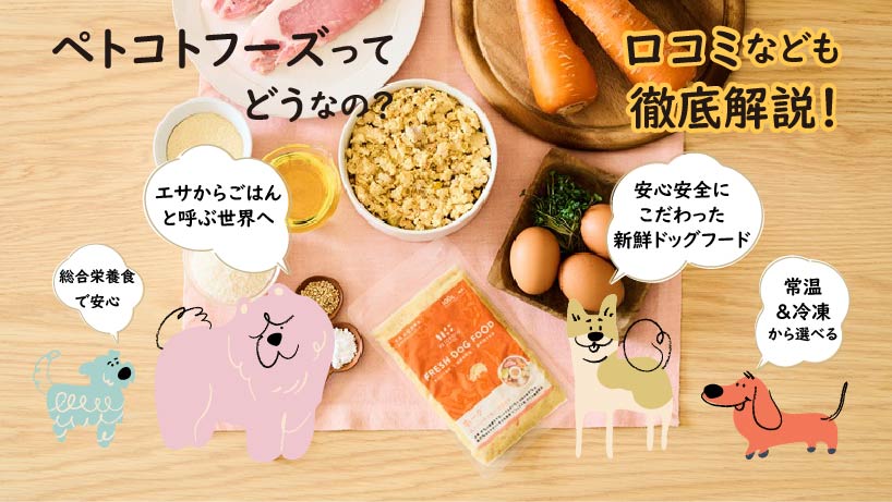 ペトコトフーズとは？商品内容や口コミを徹底解説